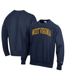 【送料無料】 チャンピオン メンズ パーカー・スウェット アウター Men's Navy West Virginia Mountaineers Big and Tall Reverse Weave Fleece Crewneck Pullover Sweatshirt Navy