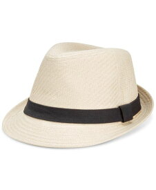 【送料無料】 リーバイス メンズ 帽子 アクセサリー Men's Classic Flat Brim Straw Cotton Band Fedora Natural