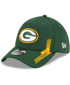 【送料無料】 ニューエラ メンズ 帽子 アクセサリー Men's Green Green Bay Packers 2021 NFL Sideline Home 39THIRTY Flex Hat Green
