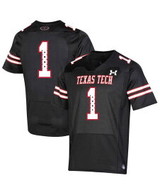 【送料無料】 アンダーアーマー メンズ シャツ トップス Men's Number 1 Black Texas Tech Red Raiders Throwback Special Game Jersey Black