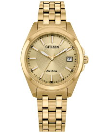 【送料無料】 シチズン レディース 腕時計 アクセサリー Eco-Drive Women's Peyten Gold-Tone Stainless Steel Bracelet Watch 33mm Gold-tone