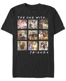 【送料無料】 フィフスサン メンズ Tシャツ トップス Men's Friends Episode Box Up Short Sleeve T-shirt Black