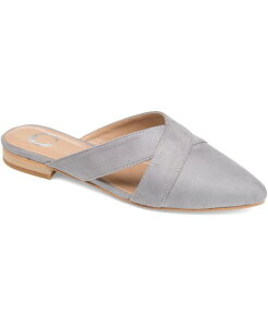 Wl RNV fB[X V[Y T_ Journee Collection Women's Giada Pointed Toe Slip On Mules Gray O[