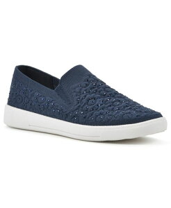 �z���C�g�}�E���e�� ���f�B�[�X �V���[�Y �X�j�[�J�[ White Mountain Women's Unit Slip On Sneakers Navy Fabric �l�C�r�[