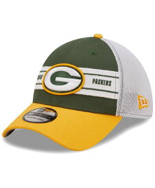 【送料無料】 ニューエラ メンズ 帽子 アクセサリー Men's Green, Gold Green Bay Packers Team Banded 39THIRTY Flex Hat Green, Gold