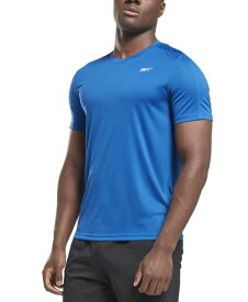 【送料無料】 リーボック メンズ Tシャツ トップス Men's Training Moisture-Wicking Tech T-Shirt Vector Blue
