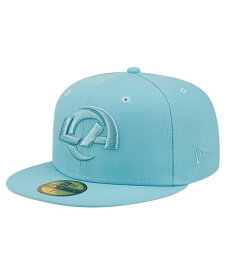 【送料無料】 ニューエラ メンズ 帽子 アクセサリー Men's Aqua Los Angeles Rams Color Pack 59FIFTY Fitted Hat Aqua