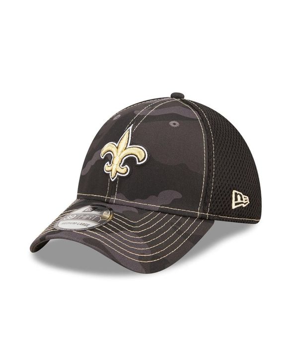 【送料無料】 ニューエラ メンズ 帽子 アクセサリー Men´s Camo Black New Orleans Saints Logo Neo 39THIRTY Flex Hat Camo Blackのサムネイル
