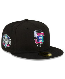【送料無料】 ニューエラ メンズ 帽子 アクセサリー Men's Black San Francisco Giants 2012 World Series Polar Lights 59FIFTY Fitted Hat Black