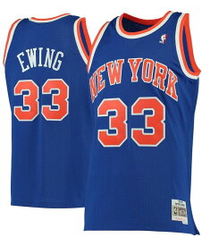 【送料無料】 ミッチェル&ネス メンズ シャツ トップス Men's Patrick Ewing Blue New York Knicks 1991-92 Hardwood Classics Swingman Jersey Blue