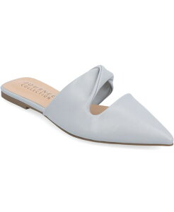 �W�����l �R���N�V���� ���f�B�[�X �V���[�Y �p���v�X Journee Collection Women's Enniss Twist Pointed Toe Flats Blue �u���[