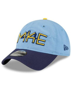 �j���[�G�� �����Y �A�N�Z�T���[ �X�q New Era Men's Powder Blue Milwaukee Brewers City Connect 9TWENTY Adjustable Hat Powder Blue �u���[