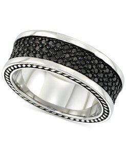 �V���� �A�C �X�~�X �����Y �A�N�Z�T���[ �����O T�V���c LEGACY for MEN by Simone I. Smith Men's' Black Ion-Plated Ring in Stainless Steel Stainless Steel �u���b�N