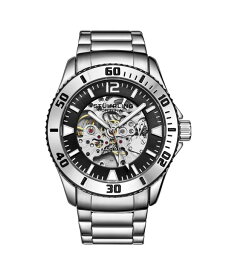 【送料無料】 ストゥーリング メンズ 腕時計 アクセサリー Men's Silver Tone Stainless Steel Bracelet Watch 44mm Silver