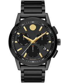 【送料無料】 モバド メンズ 腕時計 アクセサリー Men's Museum Sport Swiss Quartz Chronograph Black Physical Vapour Deposition Watch 43mm Black