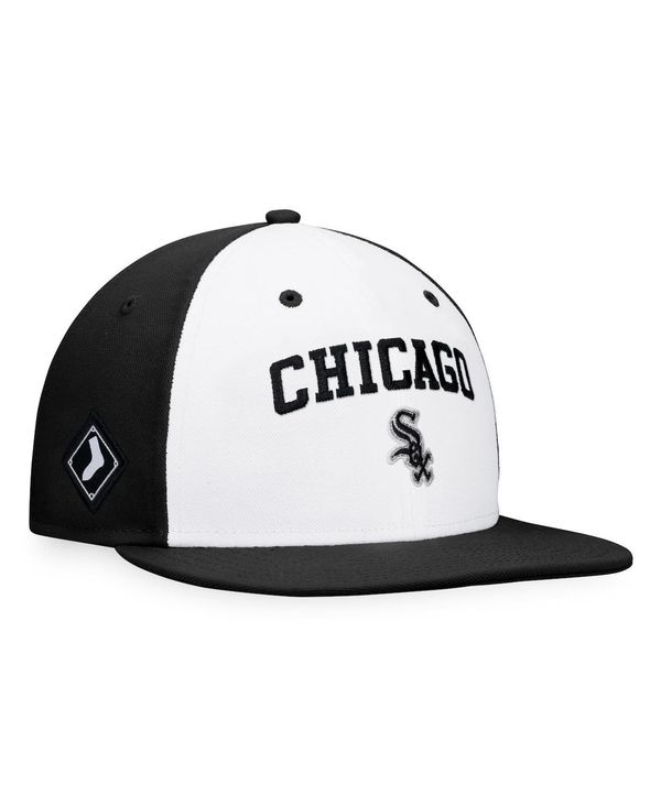 【送料無料】 ファナティクス メンズ 帽子 アクセサリー Men´s Branded White Black Chicago White Sox Iconic Color Blocked Fitted Hat White Blackのサムネイル