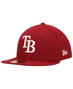 �j���[�G�� �����Y �A�N�Z�T���[ �X�q ���S New Era Men's Cardinal Tampa Bay Rays White Logo 59FIFTY Fitted Hat Cardinal �z���C�g