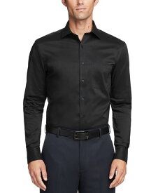 【送料無料】 ヴァンハウセン メンズ シャツ トップス Men's Regular-Fit Ultraflex Dress Shirt Black