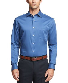 【送料無料】 ヴァンハウセン メンズ シャツ トップス Men's Regular-Fit Ultraflex Dress Shirt Smokey Blue