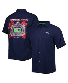 【送料無料】 トッミーバハマ メンズ シャツ トップス Men's Navy New England Patriots Top of Your Game Camp Button-Up Shirt Navy
