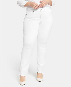 �G�k���C�f�B�[�W�F�C ���f�B�[�X �{�g���X �f�j���p���c �v���X�T�C�Y �W�[���Y NYDJ Plus Size Waist Match Marilyn Straight Jeans Optic White �z���C�g