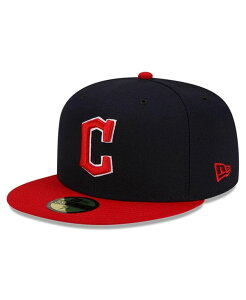 �j���[�G�� �����Y �A�N�Z�T���[ �X�q New Era Men's Navy Red Cleveland Guardians Authentic Collection On-Field 59FIFTY Fitted Hat Navy Red �l�C�r�[