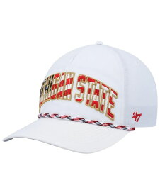 【送料無料】 47ブランド メンズ 帽子 アクセサリー Men's '47 White Michigan State Spartans Stars and Stripes Flag Flutter Hitch Snapback Hat White