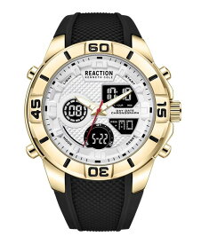 【送料無料】 ケネスコール メンズ 腕時計 アクセサリー Men's Ana-digi Black Silicon Strap Watch, 48mm Black