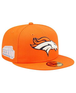 yz j[G Y Xq ANZT[ Men's Orange Denver Broncos Super Bowl XXXIII Pop Sweat 59FIFTY Fitted Hat Orange
