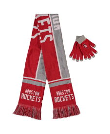 【送料無料】 フォコ メンズ マフラー・ストール・スカーフ アクセサリー Men's and Women's Houston Rockets Hol Gloves and Scarf Set Red, Gray