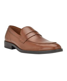 【送料無料】 カルバンクライン メンズ スリッポン・ローファー シューズ Men's Jay Pointy Toe Slip-On Dress Loafers Medium Brown Leather