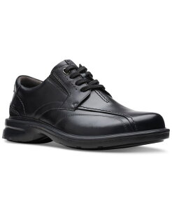 N[NX Y V[Y Xj[J[ [X Clarks Men's Gessler Lace Casual Shoes Black Leather ubN
