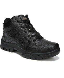 �h�N�^�[�E�V���[�� �����Y �V���[�Y �u�[�c�E���C���u�[�c ���[�X Dr. Scholl's Men's Charge Lace-Up Slip Resistant Booties Black LT-Leather �u���b�N