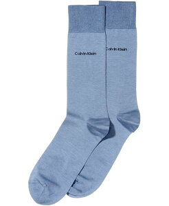 �J���o���N���C�� �����Y �A���_�[�E�F�A �C�� �R�b�g�� �j�b�g Calvin Klein Men's Socks Giza Cotton Flat Knit Crew Stonewash