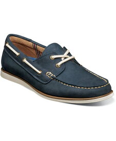 【送料無料】 フローシャイム メンズ デッキシューズ シューズ Men's Atlantic Moccasin Toe Boat Shoes Navy