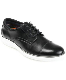 【送料無料】 トーマスアンドバイン メンズ スニーカー シューズ Men's Felton Cap Toe Derby Dress Shoes Black