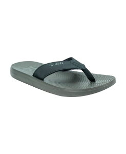 �n�[���[ �����Y �V���[�Y �T���_�� Hurley Men's Crest Tier Flip Flop Sandals Gray Black �u���b�N