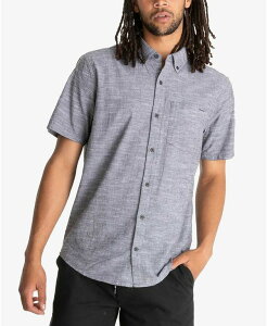 �n�[���[ �����Y �g�b�v�X �V���c �_�E�� Hurley Men's One and Only Stretch Button-Down Shirt Black �u���b�N