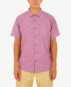 �n�[���[ �����Y �g�b�v�X �V���c �_�E�� Hurley Men's One and Only Stretch Button-Down Shirt Team Red ���b�h