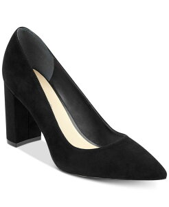 }[NtBbV[ fB[X V[Y pvX q[ Marc Fisher Women's Viviene Slip-On Block Heel Dress Pumps Black Suede ubN