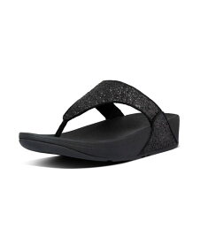 【送料無料】 フィットフロップ レディース サンダル シューズ Women's Lulu Glitter Toe-Thongs Sandal Black Glitter