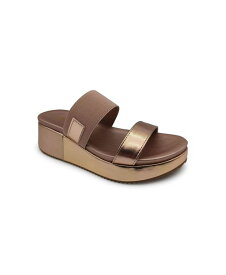 【送料無料】 ケネスコール レディース サンダル シューズ Women's Perry Wedge Sandals Rose Gold Metallic