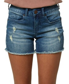 【送料無料】 オニール レディース ハーフパンツ・ショーツ ボトムス Juniors' Cody Ripped Denim Shorts Blue Grass