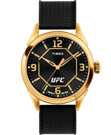 【送料無料】 タイメックス メンズ 腕時計 アクセサリー UFC Men's Quartz Athena Silicone Black Watch, 42mm Black