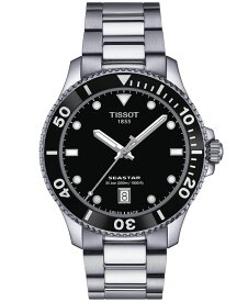 【送料無料】 ティソット メンズ 腕時計 アクセサリー Men's Swiss Seastar 1000 Stainless Steel Bracelet Watch 40mm No Color