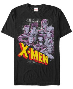 yz tBtXT Y TVc gbvX Marvel Men's Comic Collection Vintage X-Men Team Logo Short Sleeve T-Shirt Black