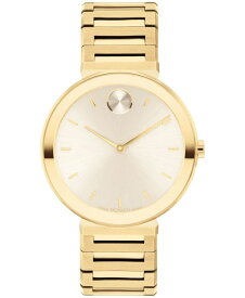 【送料無料】 モバド レディース 腕時計 アクセサリー Women's Bold Horizon Swiss Quartz Ionic Plated Light Gold-Tone 2 Steel Watch 34mm Gold-Tone