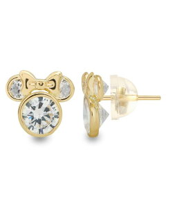 yz fBYj[ fB[X sAXECO ANZT[ Children's Cubic Zirconia Minnie Mouse Stud Earrings in 14k Gold Yellow Gold