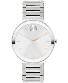 【送料無料】 モバド レディース 腕時計 アクセサリー Women's Bold Horizon Swiss Quartz Silver-Tone Stainless Steel Watch 34mm Silver-Tone