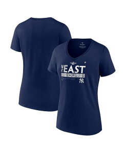 yz t@ieBNX fB[X TVc gbvX Women's Branded Navy New York Yankees 2022 AL East Division Champions Locker Room Plus Size V-Neck T-shirt Navy